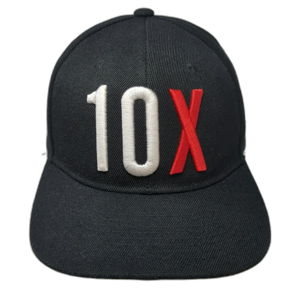 Grant Cardone Snapback Hat Black One Size 10X Embroidered Structured Acrylic